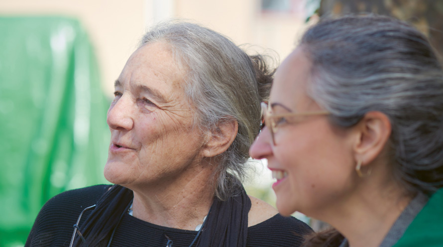 Barbara Buser im Interview auf dem Franck Areal