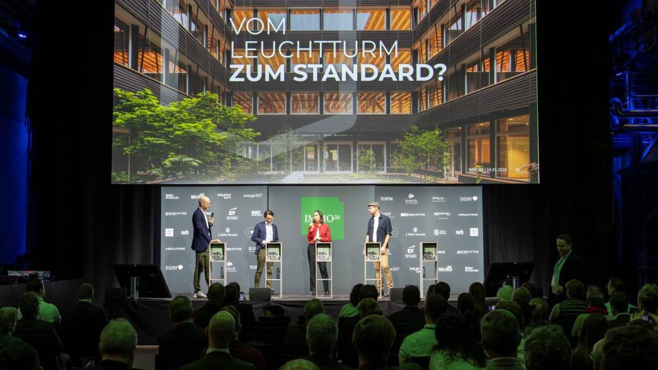 Podiumsgespräch an der Immo26 zum Thema nachhaltiges Bauen am Projekt Hortus in Allschwil