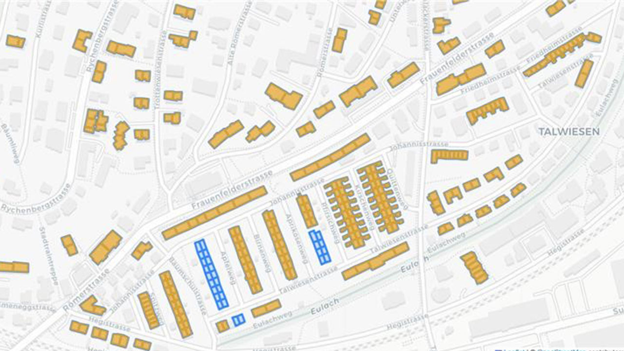 Clusterdaten eines möglichen Nanoverbunds als Map