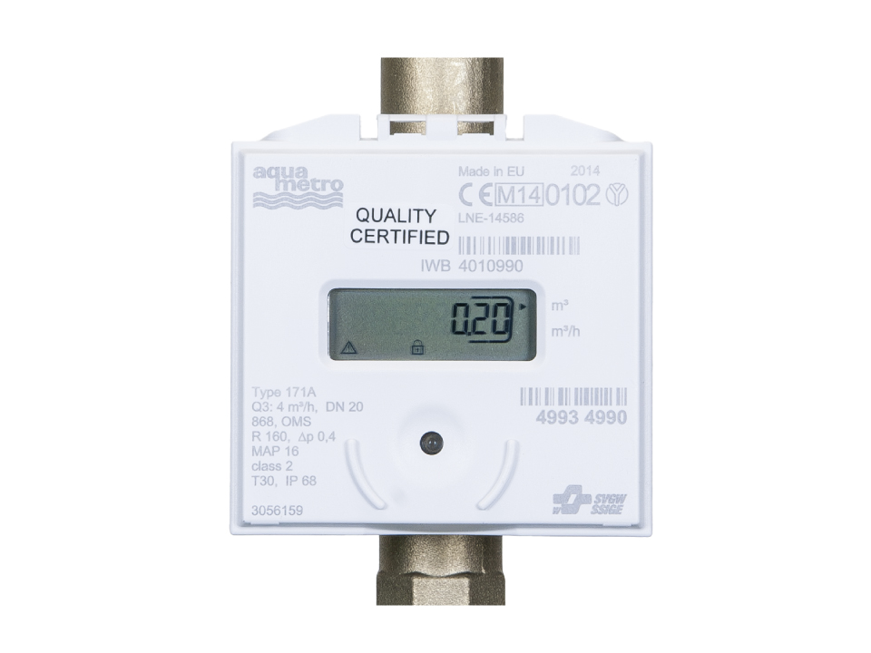 Digitaler Wasserzähler von IWB