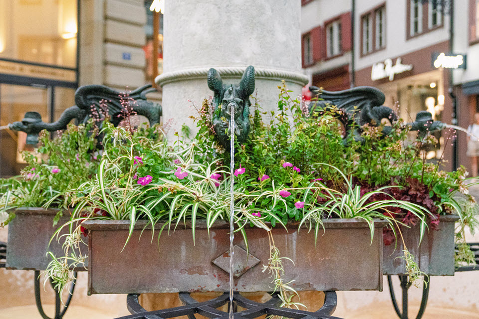 Dreizackbrunnen in Basel